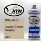 Preview: Mitsubishi, Louvre Brown Metallic, C46: 400ml Sprühdose, von ATW Autoteile West.